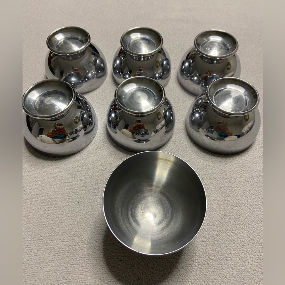 Elegant Silver Serveware Bowl Set